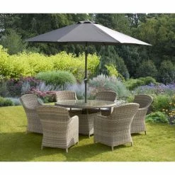 Wentworth 6 Seater Imperial Rattan Dining Set