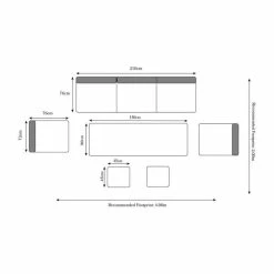 Wentworth Rattan Dining Sofa Set With Adjustable Table -Plants outlet store FU102076 add image 5 e427