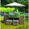 125cm Wentworth 8 Seater Rattan Cube Dining Set -Plants outlet store FU102078 main image d1d9