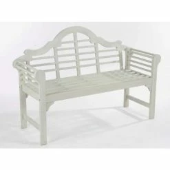 Forest White Lutyens-Style Garden Bench 130cm -Plants outlet store FU10207 add image 1 dc95