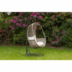 Wentworth Rattan Hanging Pod With Seat And Back Cushions 7 Wentworth Rattan Hanging Pod With Seat And Back Cushions -Plants outlet store FU102081 add image 2 88fc