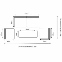Paris Deluxe 4 Piece Rattan Lounging Set With Coffee Table -Plants outlet store FU102085 add image 6 e214