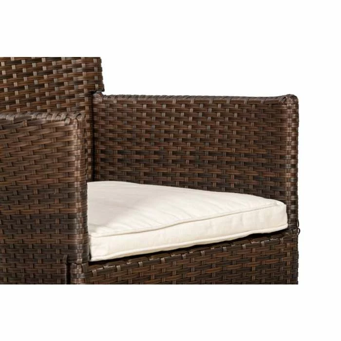Cannes Mocha Brown Rattan Bistro Set 4 Cannes Mocha Brown Rattan Bistro Set - Image 2