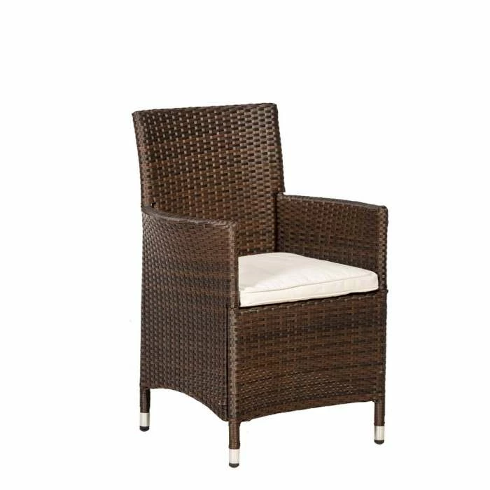 Cannes Mocha Brown 4 Seater Rattan Dining Set 6 Cannes Mocha Brown 4 Seater Rattan Dining Set - Image 4