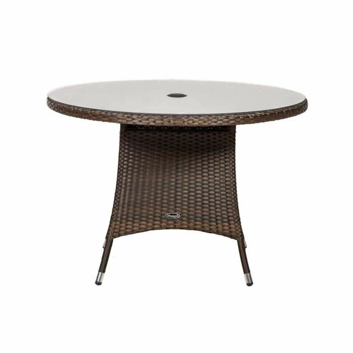 Cannes Mocha Brown 4 Seater Rattan Dining Set 8 Cannes Mocha Brown 4 Seater Rattan Dining Set - Image 6