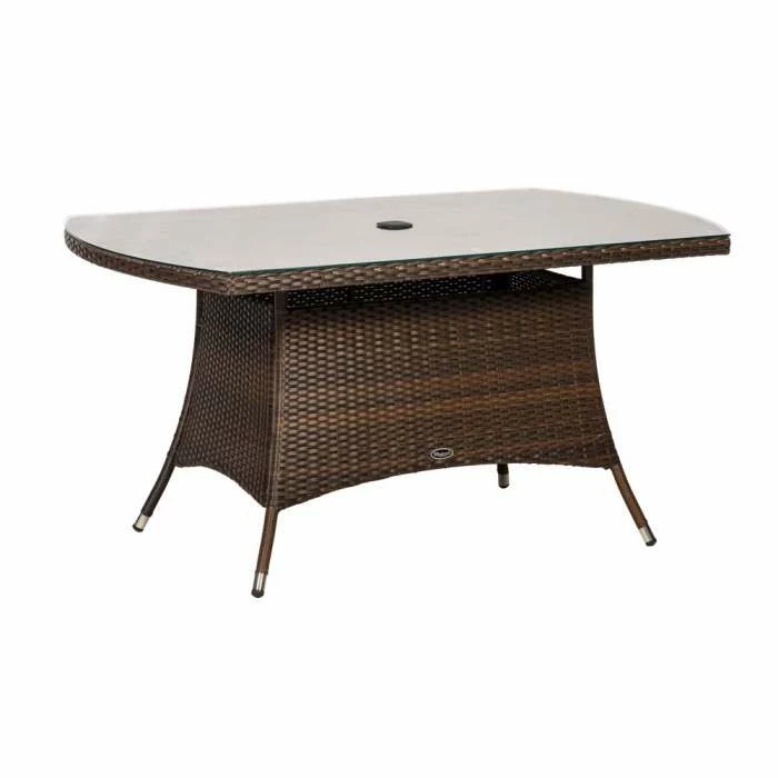 Cannes Mocha Brown 6 Seater Rattan Dining Set 4 Cannes Mocha Brown 6 Seater Rattan Dining Set - Image 2