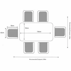 Cannes Mocha Brown 6 Seater Rattan Dining Set 11 Cannes Mocha Brown 6 Seater Rattan Dining Set -Plants outlet store FU102094 add image 4 e380