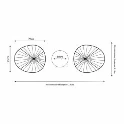 Monaco Green 3 Piece Metal Egg Chair Set -Plants outlet store FU102105 add image 1 0e40
