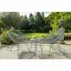 Monaco Grey 3 Piece Metal Egg Chair Set -Plants outlet store FU102106 main image af94