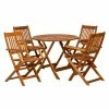Manhattan Wooden 5 Piece Dining Set -Plants outlet store FU102111 main image 83e1