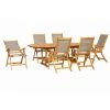 Edinburgh 7 Piece Wooden Dining Set -Plants outlet store FU102115 main image f34f