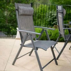 Kennet Reclining 4 Seater Polytex Dining Set In Grey By Hectare® 14 Kennet Reclining 4 Seater Polytex Dining Set In Grey By Hectare® -Plants outlet store FU102196 add image 3 8ea4