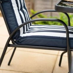 Hadleigh 4 Seater Garden Dining Furniture Set In Navy By Hectare® 14 Hadleigh 4 Seater Garden Dining Furniture Set In Navy By Hectare® -Plants outlet store FU102201 add image 1 0caf