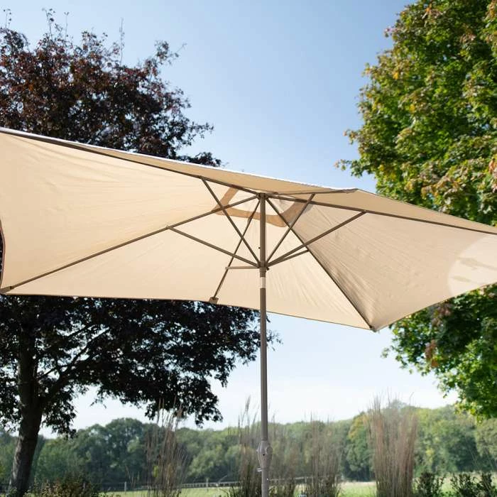 'Peony' Luxury Rattan 8 Seater Modular Garden Sofa Set With Rectangular Table And Parasol By Primrose Living 10 'Peony' Luxury Rattan 8 Seater Modular Garden Sofa Set With Rectangular Table And Parasol By Primrose Living - Image 8