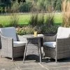 Luxury Bistro Set In Stone Rattan By Primrose Living -Plants outlet store FU102242 main image d528