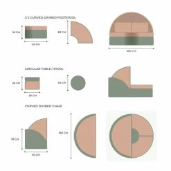 'Peony' Luxury Rattan Modular Daybed Sofa Set With Retractable Canopy In Stone By Primrose Living -Plants outlet store FU102247 V2 b6c6