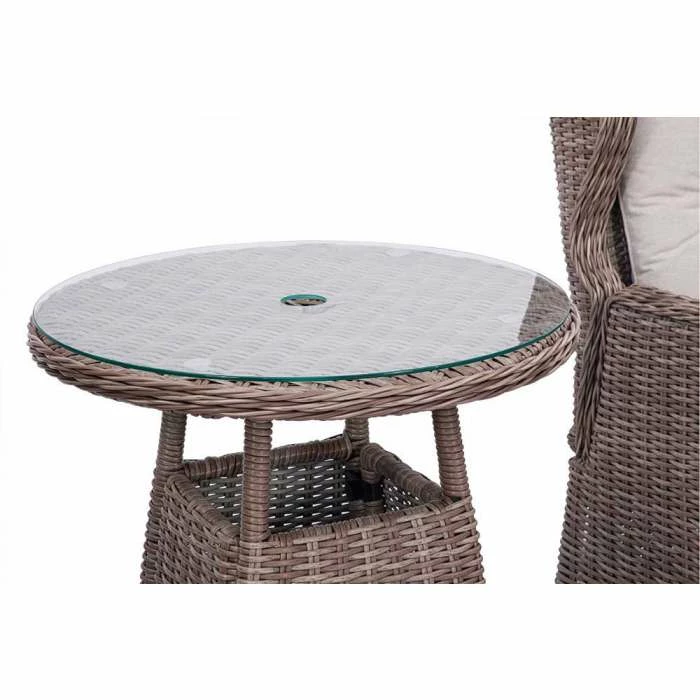 Luxury Rattan Recliner Bistro Set By Primrose Living 5 Luxury Rattan Recliner Bistro Set By Primrose Living - Image 3