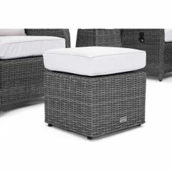 Luxury Rattan Recliner Bistro Set In Stone By Primrose Living 15 Luxury Rattan Recliner Bistro Set In Stone By Primrose Living -Plants outlet store FU102384 Dark Grey 2 Footstool 085d