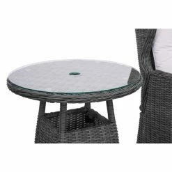 Luxury Rattan Recliner Bistro Set In Stone By Primrose Living 12 Luxury Rattan Recliner Bistro Set In Stone By Primrose Living -Plants outlet store FU102384 Dark Grey 7 TableClose ec95