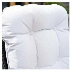 Luxury Rattan 8 Seater Rectangular Fire Pit Table Garden Dining Set In Stone By Primrose Living -Plants outlet store FU102398 07a7