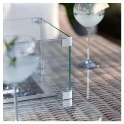 'Peony' Luxury Rattan 8 Seater Garden Sofa Set With Rectangular Fire Pit Table By Primrose Living -Plants outlet store FU102403 7 59bc