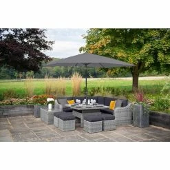 'Peony' Luxury Rattan 9 Seater Garden Sofa Set With Square Rising Table And Footstools In Pebble By Primrose Living 18 'Peony' Luxury Rattan 9 Seater Garden Sofa Set With Square Rising Table And Footstools In Pebble By Primrose Living -Plants outlet store FU102426 Light Grey 8 786b