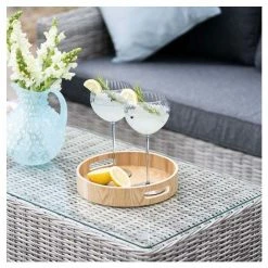 'Peony' Luxury Rattan 5 Seater Garden Sofa Set With Coffee Table In Pebble By Primrose Living 16 'Peony' Luxury Rattan 5 Seater Garden Sofa Set With Coffee Table In Pebble By Primrose Living -Plants outlet store FU102436 5 5ad5