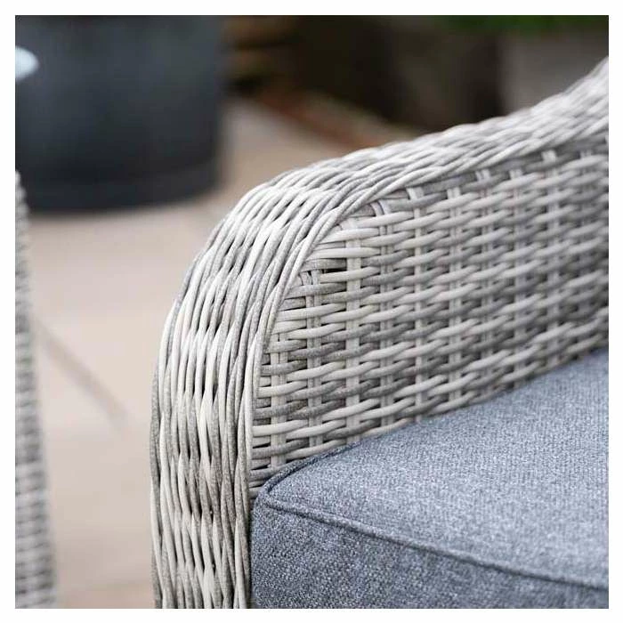 'Peony' Luxury Rattan 5 Seater Garden Sofa Set With Coffee Table In Pebble By Primrose Living 10 'Peony' Luxury Rattan 5 Seater Garden Sofa Set With Coffee Table In Pebble By Primrose Living - Image 8