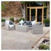 'Peony' Luxury Rattan 5 Seater Garden Sofa Set With Coffee Table In Pebble By Primrose Living 2 'Peony' Luxury Rattan 5 Seater Garden Sofa Set With Coffee Table In Pebble By Primrose Living -Plants outlet store FU102436 Main 60ff