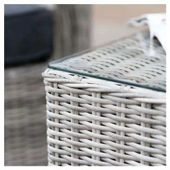 'Peony' Luxury Rattan 4 Seater Garden Sofa Set With Coffee Table In Pebble By Primrose Living -Plants outlet store FU102437 6 558e