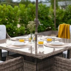 Luxury Rattan 4 Seater Square Garden Dining Set By Primrose Living 9 Luxury Rattan 4 Seater Square Garden Dining Set By Primrose Living -Plants outlet store FU102438 PRI1296 Primrose Furniture Un Cropped 36 FU102438copyRESIZED Table 54a4