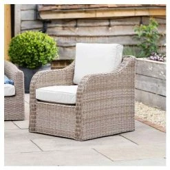 'Peony' Luxury Rattan 5 Seater Garden Sofa Set With Coffee Table By Primrose Living -Plants outlet store FU102440 5 d850