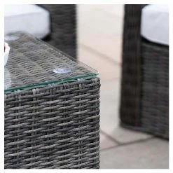 'Peony' Luxury Rattan 5 Seater Garden Sofa Set With Coffee Table In Stone By Primrose Living -Plants outlet store FU102441 3 39ab