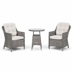 Classic Rattan Bistro Set In Stone By Primrose Living 10 Classic Rattan Bistro Set In Stone By Primrose Living -Plants outlet store FU102444 Bistro FullSetWhite2 b443