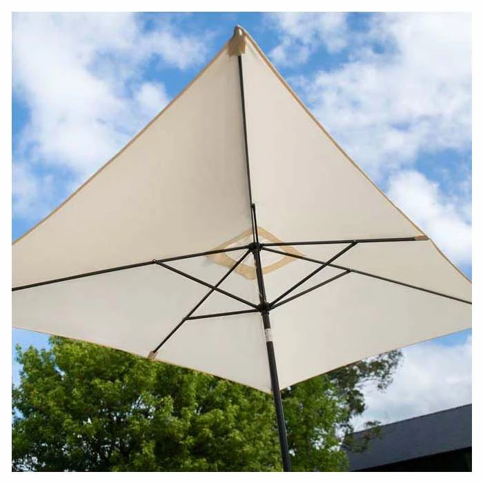 Classic Rattan 8 Seater Rectangular Garden Dining Set With Parasol In Stone By Primrose Living 12 Classic Rattan 8 Seater Rectangular Garden Dining Set With Parasol In Stone By Primrose Living - Image 10