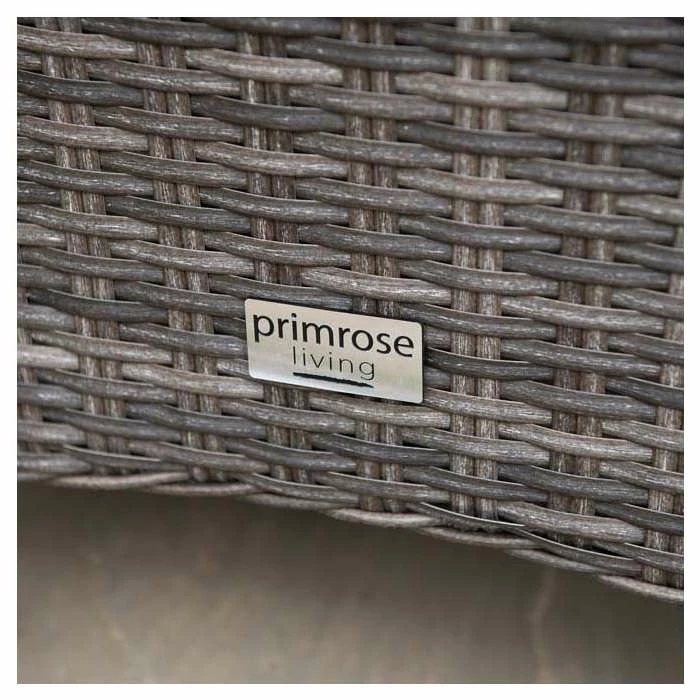 Classic Rattan 8 Seater Rectangular Garden Dining Set With Parasol In Stone By Primrose Living 5 Classic Rattan 8 Seater Rectangular Garden Dining Set With Parasol In Stone By Primrose Living - Image 3