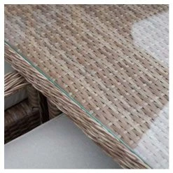 Classic Rattan 8 Seater Rectangular Garden Dining Set With Parasol By Primrose Living -Plants outlet store FU102451 4 f567