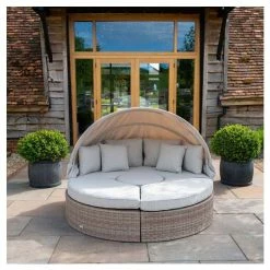 Classic Rattan Modular Daybed Sofa Set With Retractable Canopy By Primrose Living 17 Classic Rattan Modular Daybed Sofa Set With Retractable Canopy By Primrose Living -Plants outlet store FU102453 2 0b0d