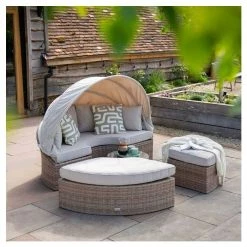 Classic Rattan Modular Daybed Sofa Set With Retractable Canopy By Primrose Living 20 Classic Rattan Modular Daybed Sofa Set With Retractable Canopy By Primrose Living -Plants outlet store FU102453 4 62d3