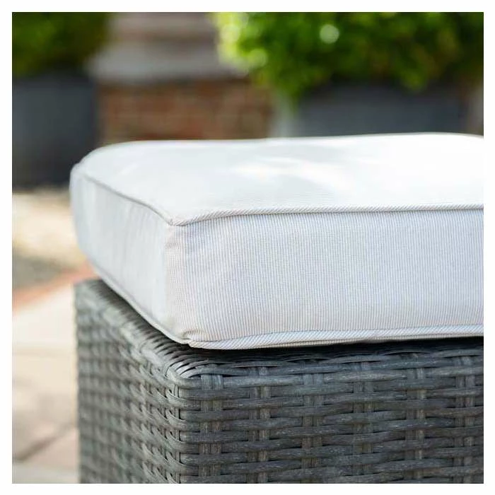 Classic Rattan 5 Seater Garden Sofa Set With Coffee Table And Footstools In Stone By Primrose Living 8 Classic Rattan 5 Seater Garden Sofa Set With Coffee Table And Footstools In Stone By Primrose Living - Image 6