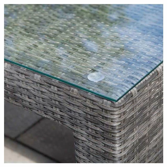 Classic Rattan 5 Seater Garden Sofa Set With Coffee Table And Footstools In Stone By Primrose Living 12 Classic Rattan 5 Seater Garden Sofa Set With Coffee Table And Footstools In Stone By Primrose Living - Image 10