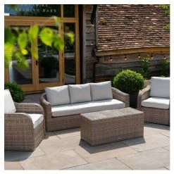 Classic Rattan 5 Seater Garden Sofa Set With Coffee Table By Primrose Living -Plants outlet store FU102459 2 a0cf