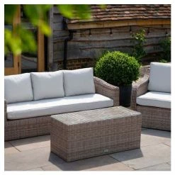Classic Rattan 5 Seater Garden Sofa Set With Coffee Table By Primrose Living -Plants outlet store FU102459 3 2 7c29