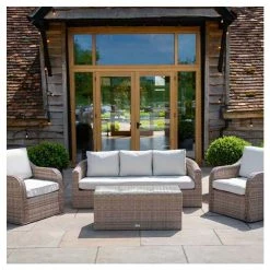 Classic Rattan 5 Seater Garden Sofa Set With Coffee Table By Primrose Living -Plants outlet store FU102459 ffe2