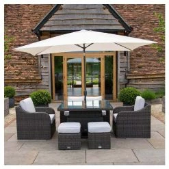 Classic Rattan 6 Seater Garden Sofa Set With Square Rising Table And Parasol In Stone By Primrose Living 19 Classic Rattan 6 Seater Garden Sofa Set With Square Rising Table And Parasol In Stone By Primrose Living -Plants outlet store FU102462 5 2943