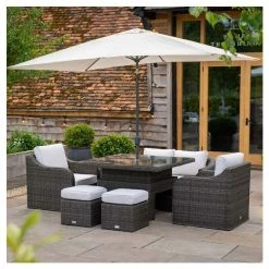 Classic Rattan 6 Seater Garden Sofa Set With Square Rising Table And Parasol In Stone By Primrose Living 21 Classic Rattan 6 Seater Garden Sofa Set With Square Rising Table And Parasol In Stone By Primrose Living -Plants outlet store FU102462 7 1636