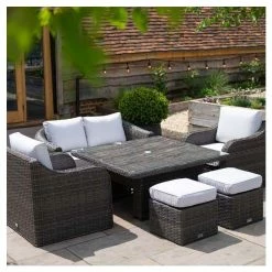 Classic Rattan 6 Seater Garden Sofa Set With Square Rising Table And Parasol In Stone By Primrose Living 14 Classic Rattan 6 Seater Garden Sofa Set With Square Rising Table And Parasol In Stone By Primrose Living -Plants outlet store FU102462 7c19