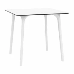 Red And White Four Seater Table & Chairs Garden Dining Set 80cm -Plants outlet store FU102472 2 19c3