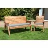 Charles Taylor Wooden Garden 4 Seater Angled Companion Set With Grey Cushion 1 Charles Taylor Wooden Garden 4 Seater Angled Companion Set With Grey Cushion -Plants outlet store FU102648 1 be11