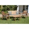 Charles Taylor Wooden Garden 5 Seater Multi Set With Grey Cushion -Plants outlet store FU102652 1 8d34